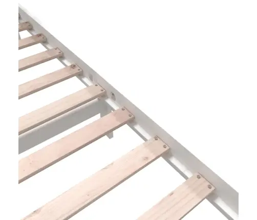 Gultas Rāmis, Balts, Priedes Masīvkoks, 200X200 Cm Vidaxl