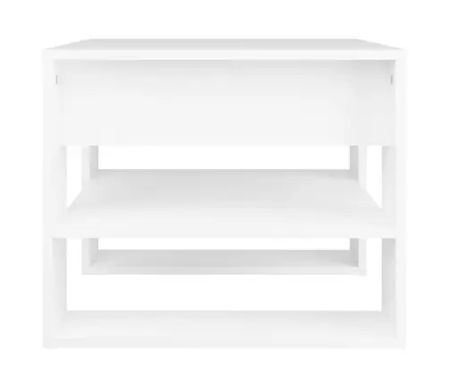 Kohvilaud, Valge, 55,5X55X45 cm Tehispuit