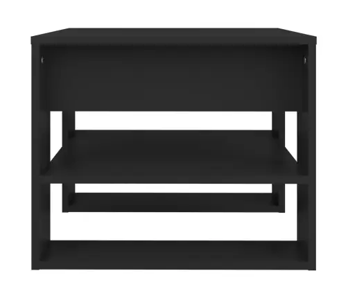 Kafijas Galdiņš, Melns, 55,5X55X45 Cm, Inženierijas Koks Vidaxl