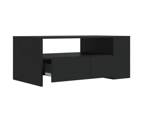 Kohvilaud, Must, 102 X 55 X 42 cm Tehispuit