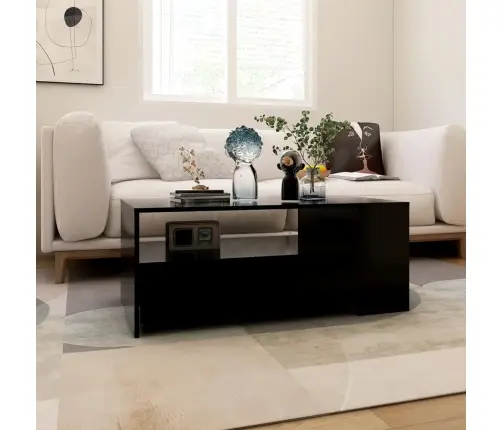 Kohvilaud, Must, 102 X 55 X 42 cm Tehispuit