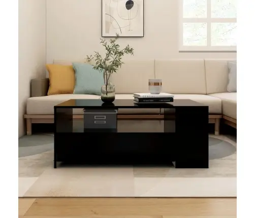 Kohvilaud, Must, 102 X 55 X 42 cm Tehispuit