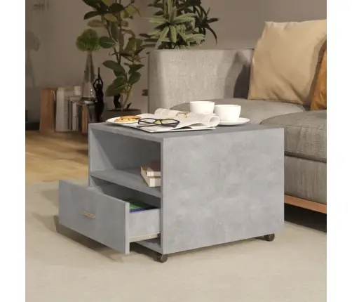 Kohvilaud, Betoonhall, 55X55X40 cm Tehispuit