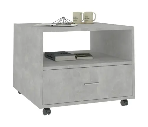 Kohvilaud, Betoonhall, 55X55X40 cm Tehispuit