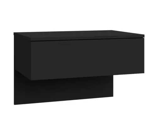 Sienas Naktsskapīši, 2 Gab., Melni Vidaxl