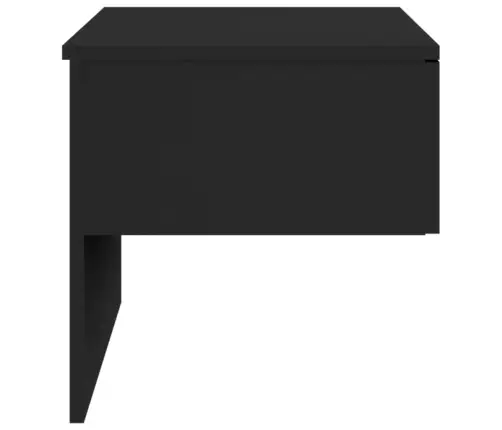 Sienas Naktsskapīši, 2 Gab., Melni Vidaxl