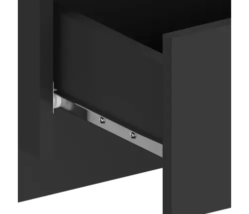 Sienas Naktsskapīši, 2 Gab., Melni Vidaxl