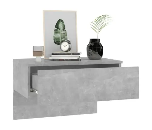 Sienas Naktsskapītis, Betona Pelēks Vidaxl