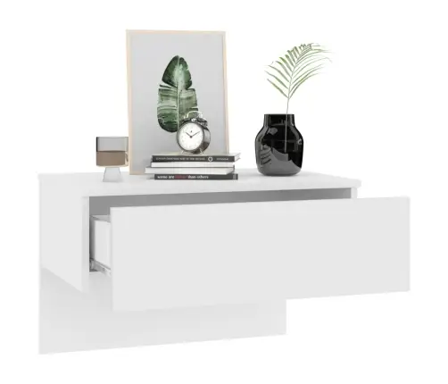 Seinale Kinnitatavad Öökapid 2 Tk Kõrgläikega Valge