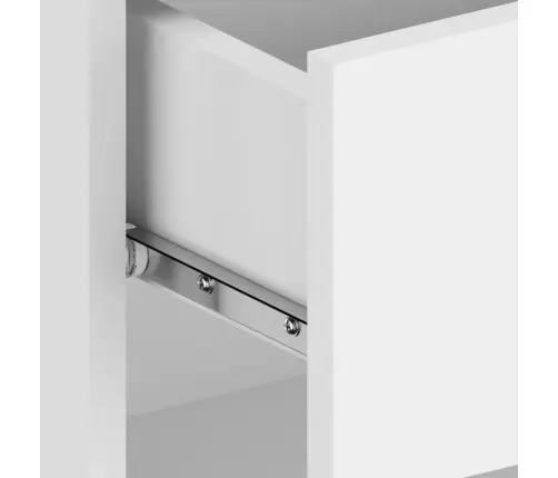 Prie Sienos Montuojamos Naktinės Spintelės, 2Vnt., Baltos