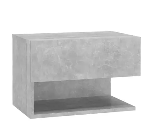 Sienas Naktsskapītis, Betona Pelēks Vidaxl