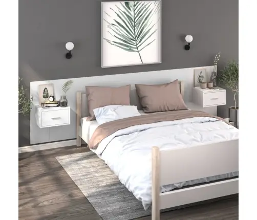 Seinale Kinnitatavad Öökapid 2 Tk Valge