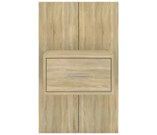 Sienas Naktsskapīši, 2 Gab., Ozolkoka Krāsa Vidaxl