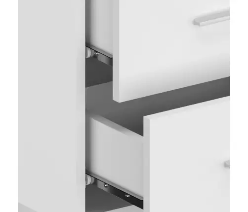 Prie Sienos Montuojamos Naktinės Spintelės, 2Vnt., Baltos