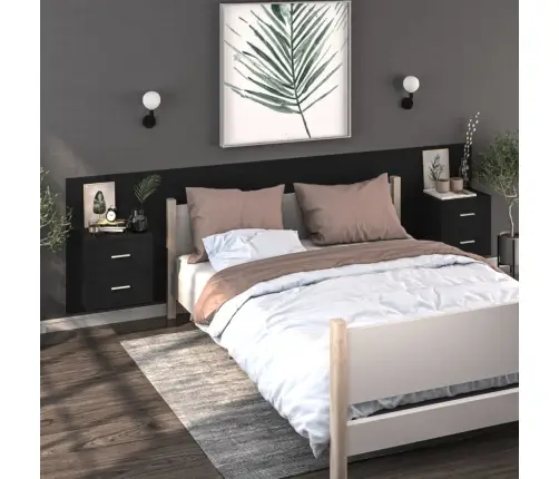 Sienas Naktsskapītis, Melns Vidaxl