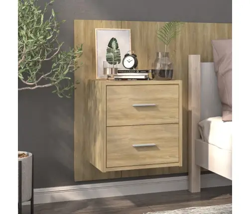 Sienas Naktsskapīši, 2 Gab., Ozolkoka Krāsa Vidaxl