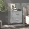 Prie Sienos Montuojamos Naktinės Spintelės, 2Vnt., Pilkos Prie Sienos Montuojamos Naktinės Spintelės, 2Vnt., Pilkos