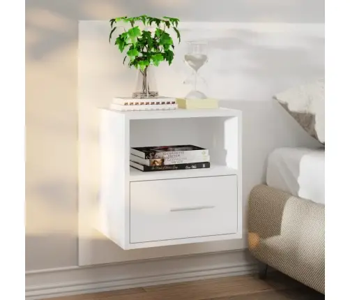 Sienas Naktsskapīši, 2 Gab., Balti Vidaxl