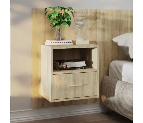 Seinale Kinnitatavad Öökapid 2 Tk Sonoma Tamm