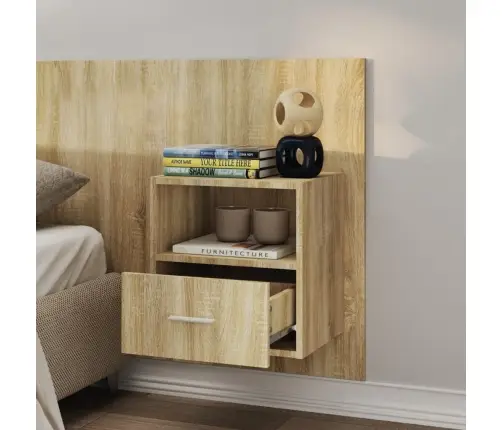 Seinale Kinnitatavad Öökapid 2 Tk Sonoma Tamm