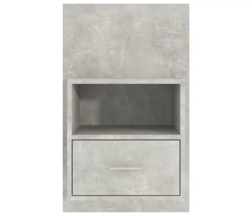 Sienas Naktsskapītis, Betona Pelēks Vidaxl