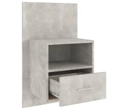Sienas Naktsskapītis, Betona Pelēks Vidaxl