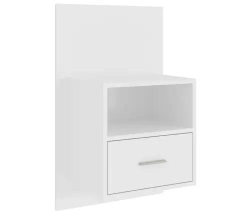 Sienas Naktsskapītis, Spīdīgi Balts Vidaxl