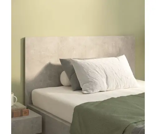 Gultas Galvgalis, Betonpelēks, 120X1,5X80 Cm, Inženierijas Koks Vidaxl