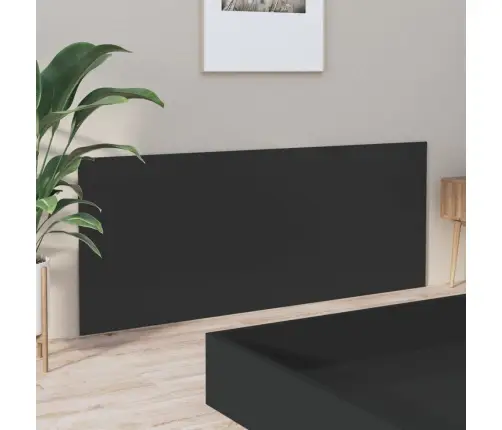 Gultas Galvgalis, Melns, 200X1,5X80 Cm, Inženierijas Koks Vidaxl