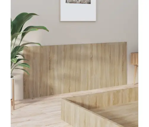 Gultas Galvgalis, Ozola Krāsa, 200X1,5X80 Cm, Inženierijas Koks Vidaxl