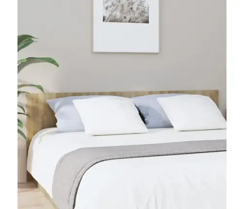 Gultas Galvgalis, Ozola Krāsa, 200X1,5X80 Cm, Inženierijas Koks Vidaxl