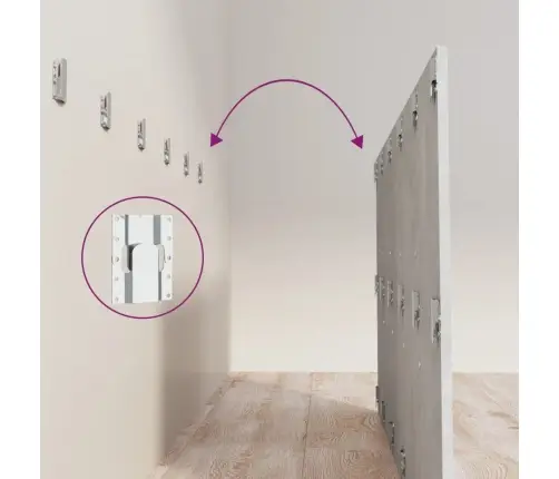 Voodipeats, Betoonhall, 200 X 1,5 X 80 cm Tehispuit