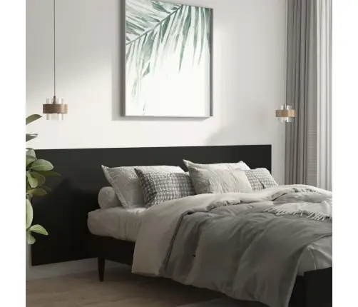 Seinale Kinnitatav Voodipeats, Must, 240X1,5X80 cm Tehispuit