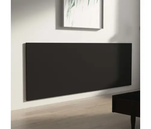 Seinale Kinnitatav Voodipeats, Must, 240X1,5X80 cm Tehispuit