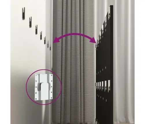 Seinale Kinnitatav Voodipeats, Must, 240X1,5X80 cm Tehispuit