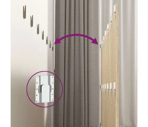 Seinale Kinnitatav Voodipeats, Sonoma Tamm, 240X1,5X80 Cm