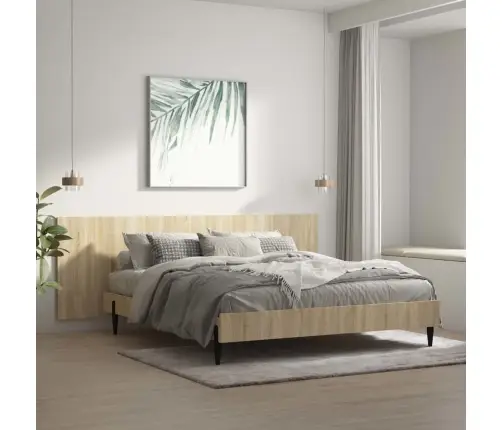 Seinale Kinnitatav Voodipeats, Sonoma Tamm, 240X1,5X80 Cm