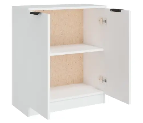 Kumode, Balta, 60X30X70 Cm, Inženierijas Koks Vidaxl