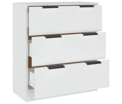 Šoninė Spintelė, Baltos Spalvos, 60X30X70cm Apdirbta Mediena