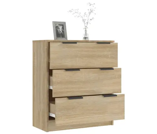 Kumode, Ozolkoka Krāsa, 60X30X70 Cm, Inženierijas Koks Vidaxl