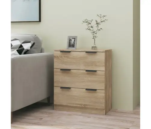 Kumode, Ozolkoka Krāsa, 60X30X70 Cm, Inženierijas Koks Vidaxl