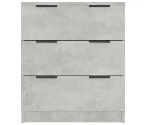 Kumode, Betona Pelēka, 60X30X70 Cm, Inženierijas Koks Vidaxl