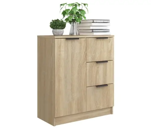 Kumode, Ozolkoka Krāsa, 60X30X70 Cm, Inženierijas Koks Vidaxl