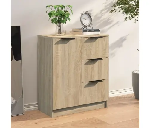 Kumode, Ozolkoka Krāsa, 60X30X70 Cm, Inženierijas Koks Vidaxl