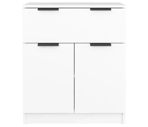 Kumode, Balta, 60X30X70 Cm, Inženierijas Koks Vidaxl