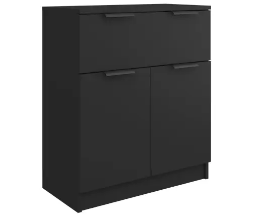 Kumode, Melna, 60X30X70 Cm, Inženierijas Koks Vidaxl