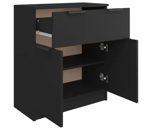 Kumode, Melna, 60X30X70 Cm, Inženierijas Koks Vidaxl