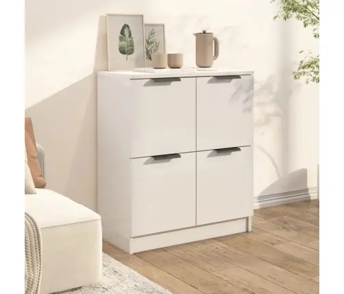 Puhvetkapp Valge 60X30X70 cm Tehispuit