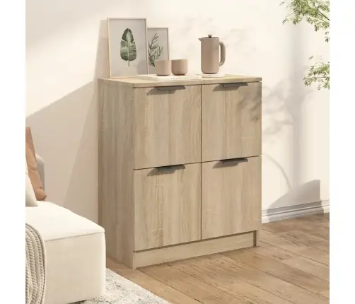 Kumode, Ozolkoka Krāsa, 60X30X70 Cm, Inženierijas Koks Vidaxl