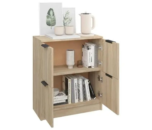 Kumode, Ozolkoka Krāsa, 60X30X70 Cm, Inženierijas Koks Vidaxl